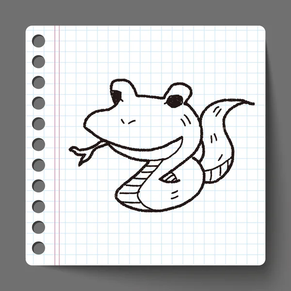 Had doodle — Stockový vektor