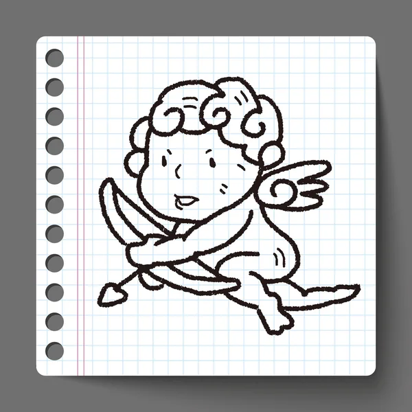 Amor doodle — Stockový vektor