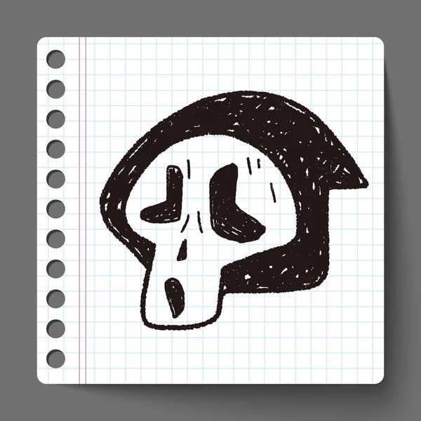 Ghost doodle — Stockový vektor