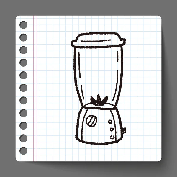 Doodle de liquidificador — Vetor de Stock