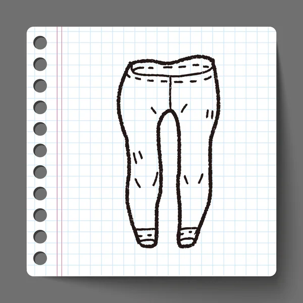 Doodle dei pantaloni — Vettoriale Stock