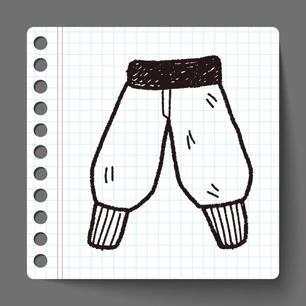 Doodle calça — Vetor de Stock