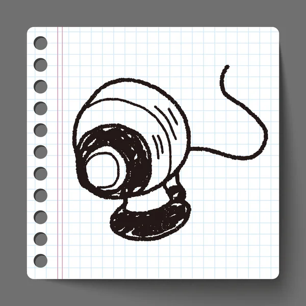 CCTV doodle — Stockový vektor