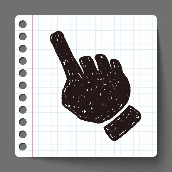 Doodle χειρονομία — Διανυσματικό Αρχείο
