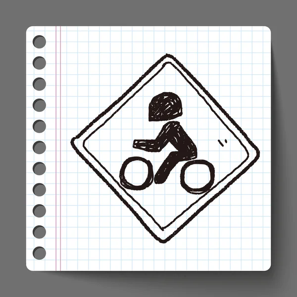 Doodle motocicleta —  Vetores de Stock