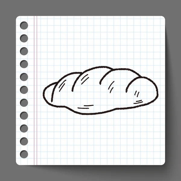 Doodle chléb — Stockový vektor