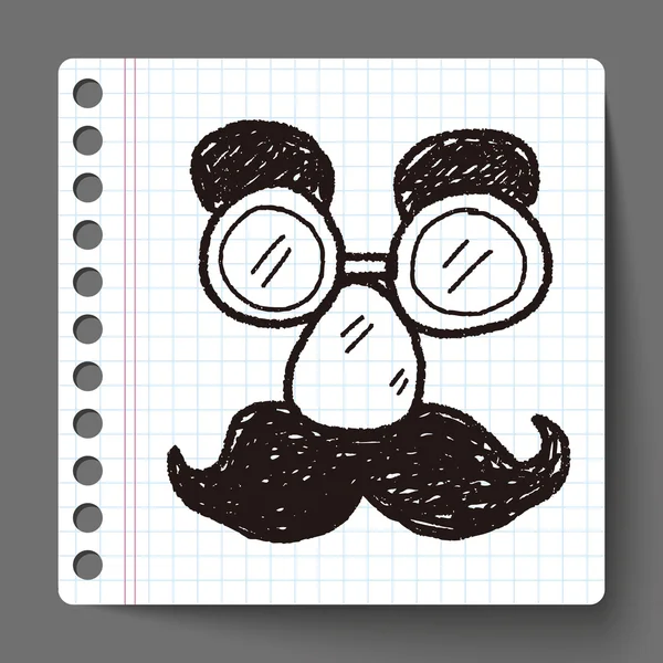 Doodle masker — Stockvector