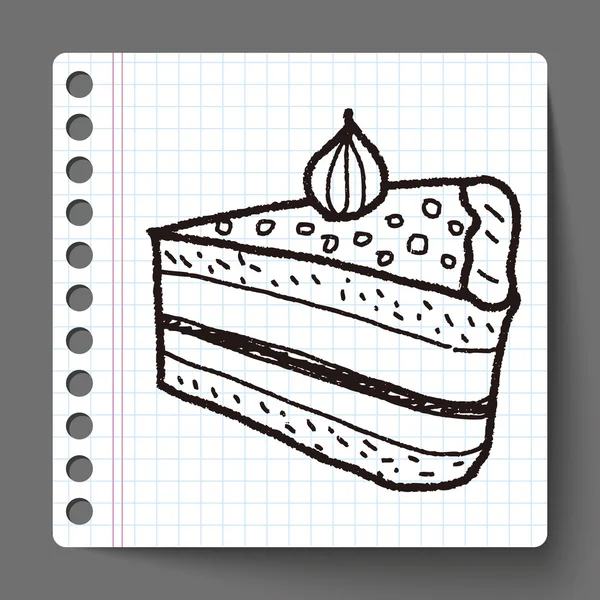 涂鸦蛋糕 — 图库矢量图片