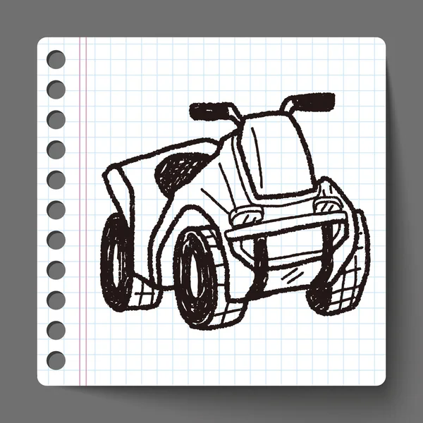 Motorcykel doodle — Stock vektor