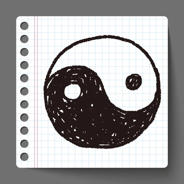 Doodle Τάι Τσι — Διανυσματικό Αρχείο