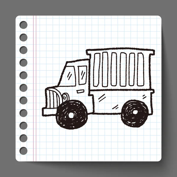 Garabato de camión — Archivo Imágenes Vectoriales