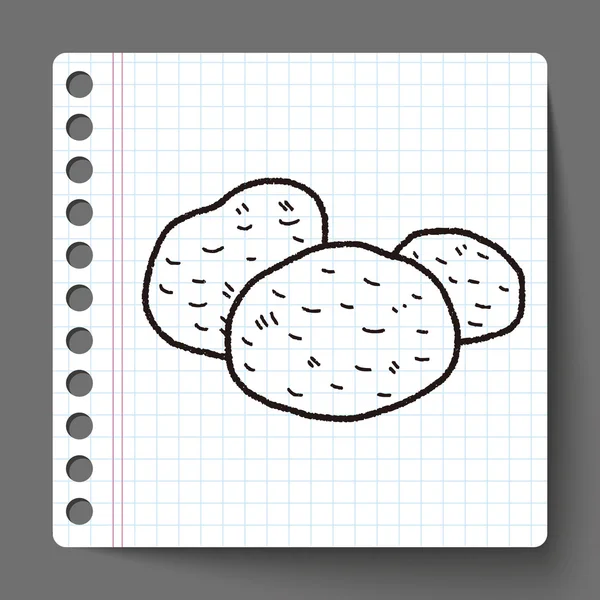 Potato doodle — Stock Vector