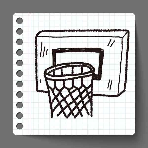Doodle kosárlabda — Stock Vector