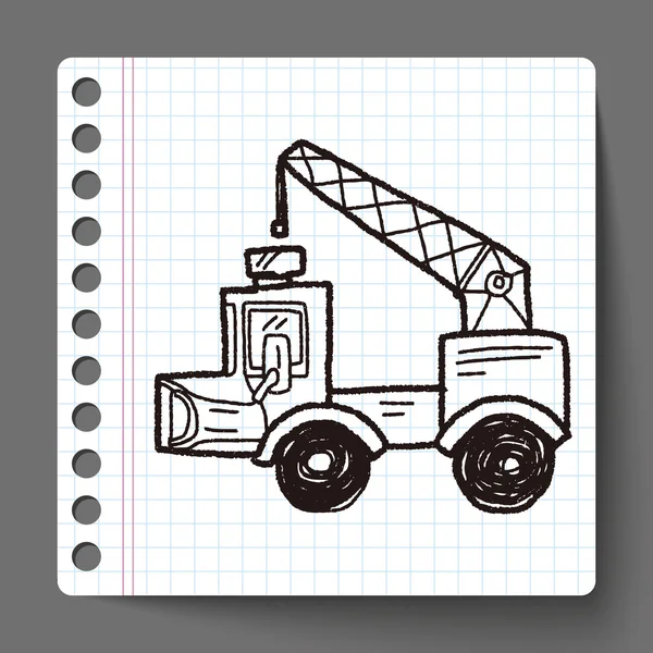 Doodle de caminhão — Vetor de Stock