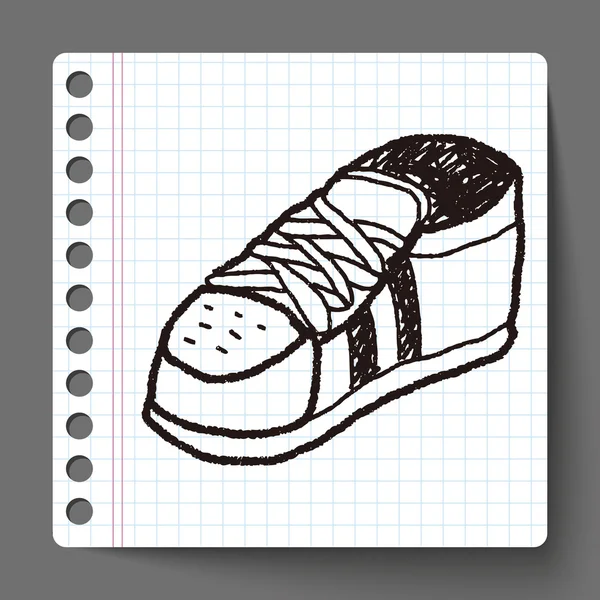 Doodle sneakers – Stock-vektor