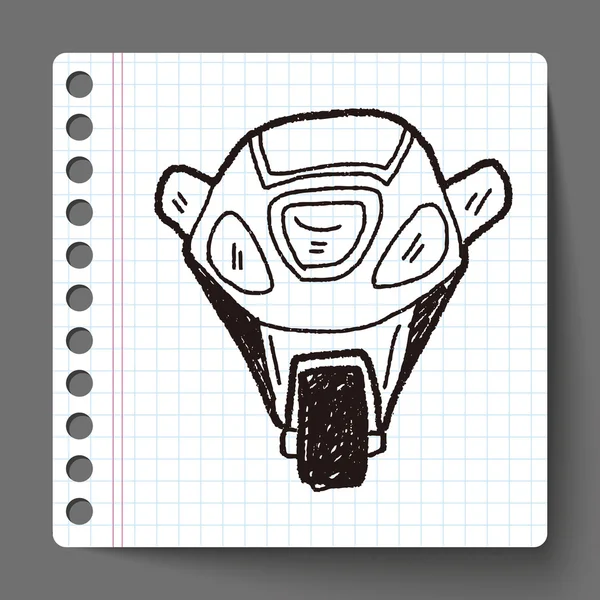 Motocykl doodle — Stockový vektor