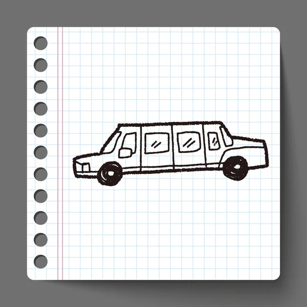 Voiture doodle — Image vectorielle