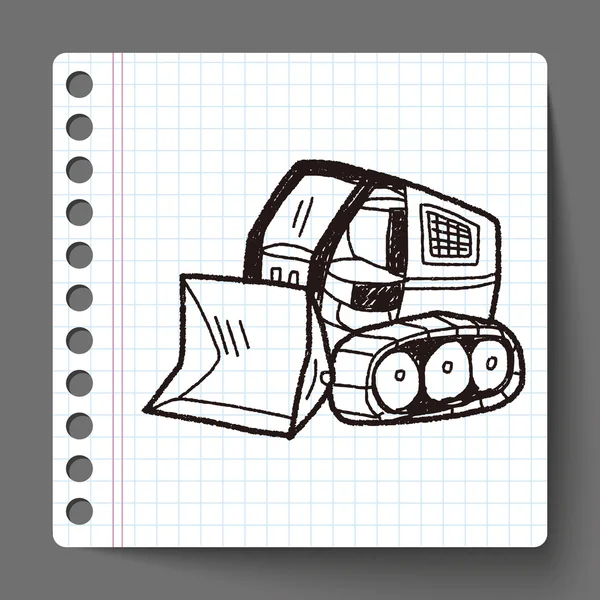Doodle kotrógép — Stock Vector