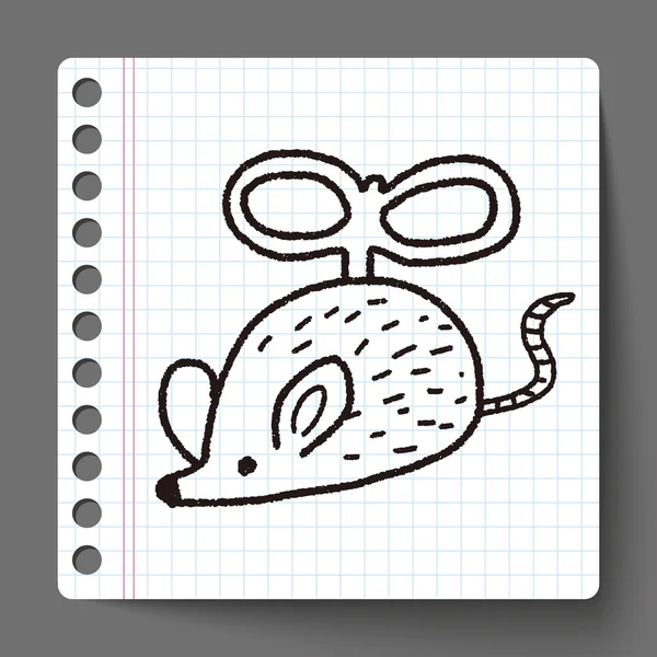 Doodle toy mouse — стоковый вектор