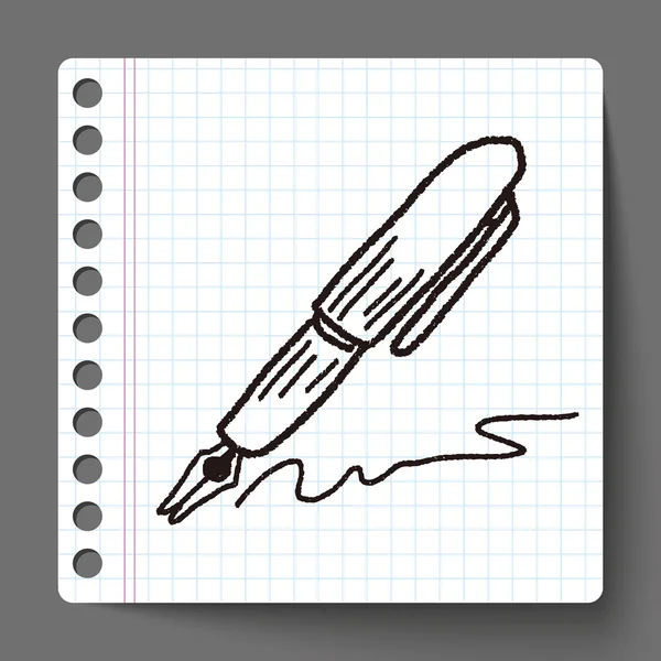 Čmáranice pero — Stockový vektor