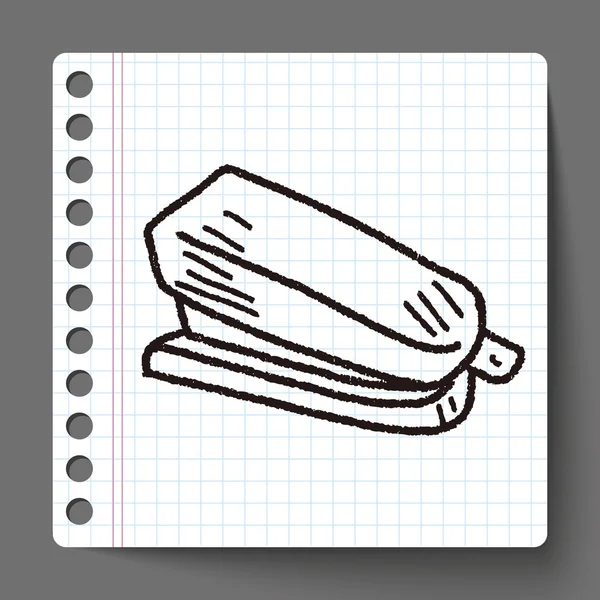 Doodle grampeador — Vetor de Stock
