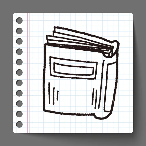 Documento doodle — Archivo Imágenes Vectoriales