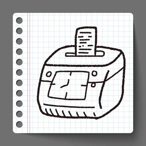Κάρτα χρόνου doodle — Διανυσματικό Αρχείο