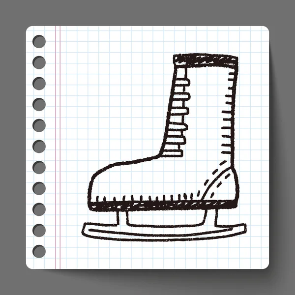 Doodle Skates — Stock Vector