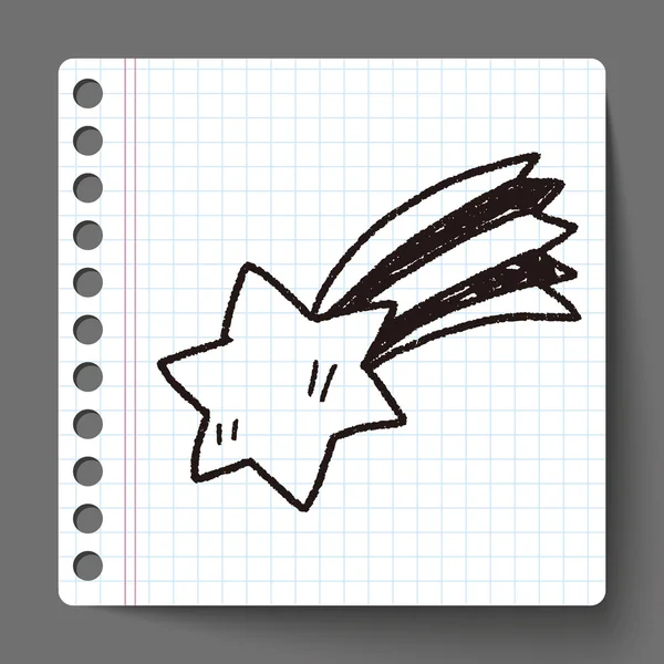 Meteorito Doodle — Archivo Imágenes Vectoriales