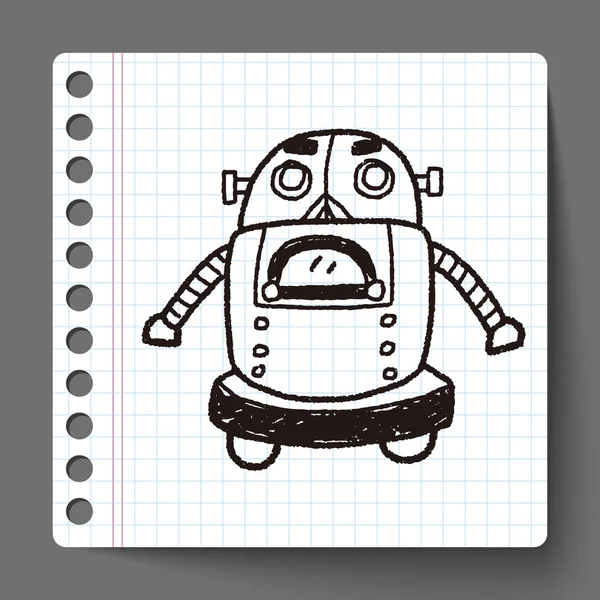 Robot de Doodle — Archivo Imágenes Vectoriales