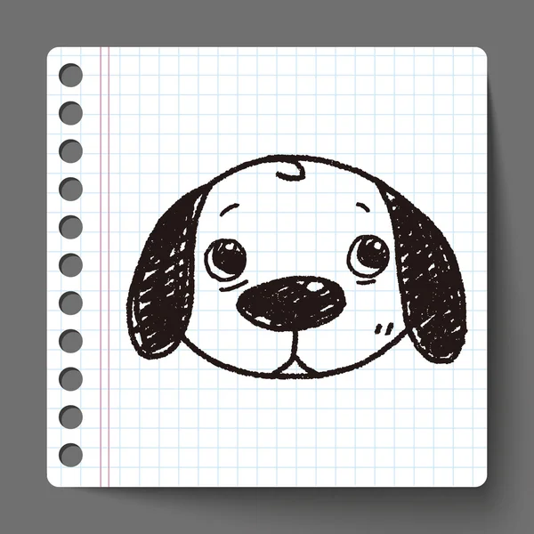 Doodle hond — Stockvector