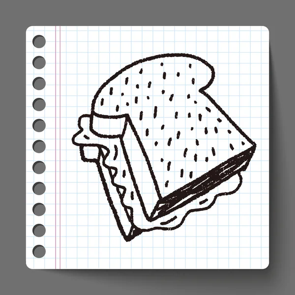 Doodle-Toast — Stockvektor