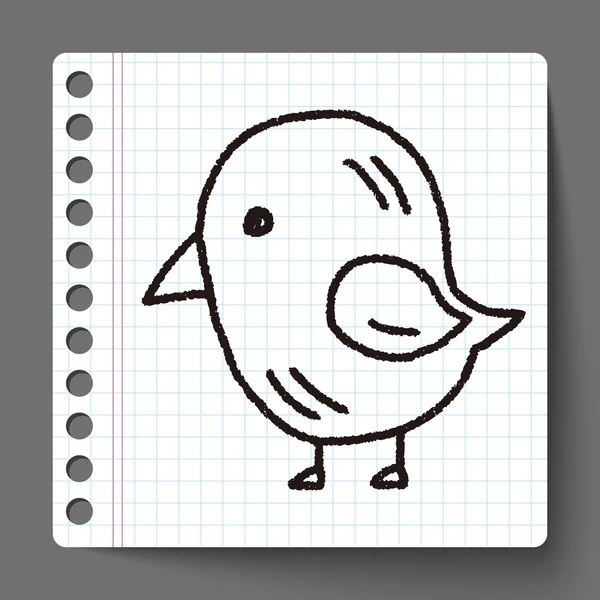 Doodle Bird — Stock Vector