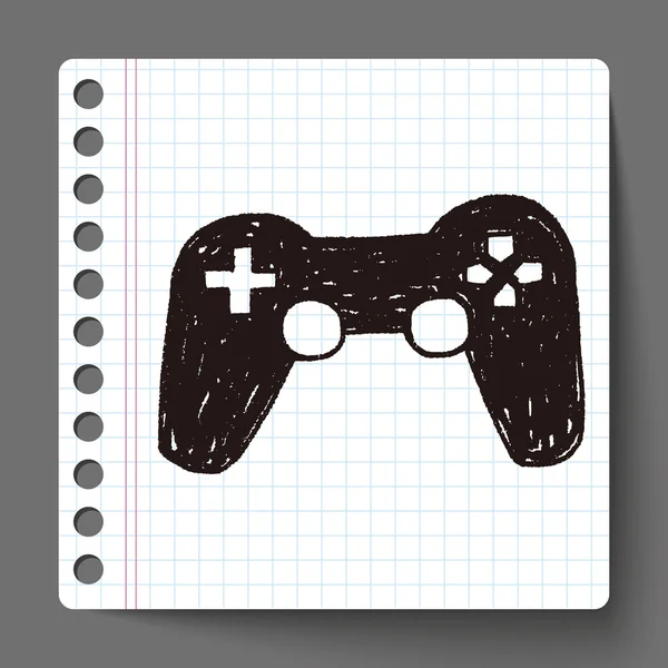 Joystick Doodle — Vetor de Stock