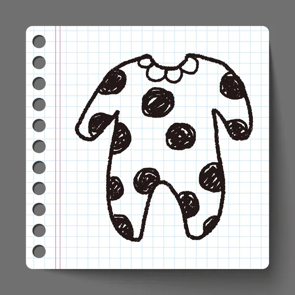 Doodle baby Фартухи — стоковий вектор