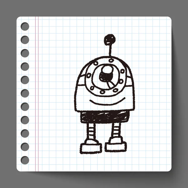 Doodle robot — Stockvector