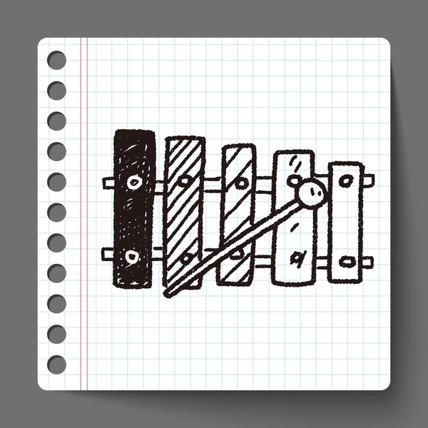 Doodle Xylophone — Stock Vector