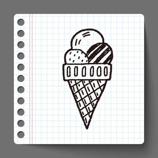 Doodle-Eis — Stockvektor