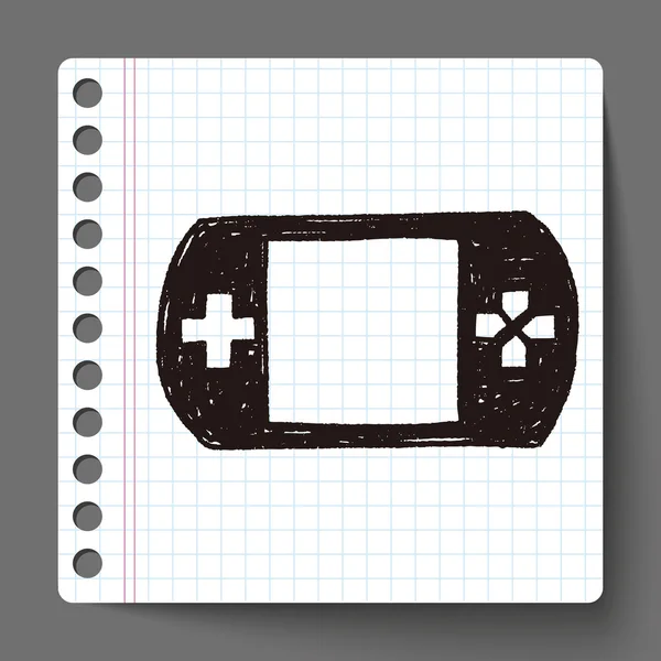 Consoles Doodle — Vetor de Stock