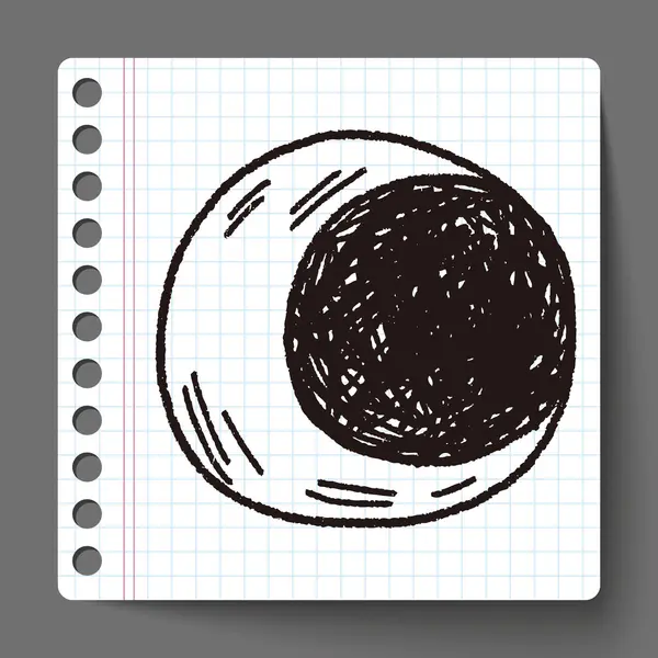 Lua Doodle — Vetor de Stock