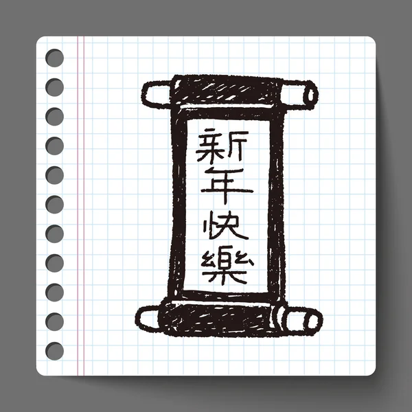 Čínský Nový rok čínského slova kaligrafie posouvá prostředky Stock Vektory