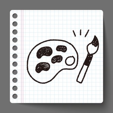 Doodle paleti fırça