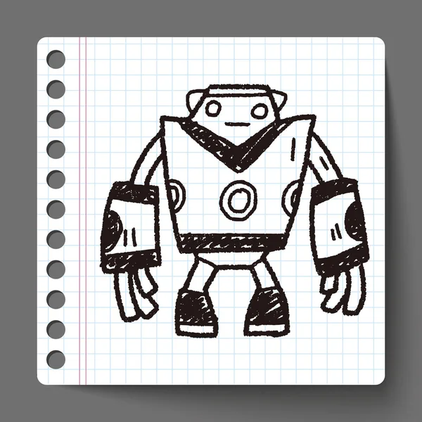 Robot de Doodle — Archivo Imágenes Vectoriales