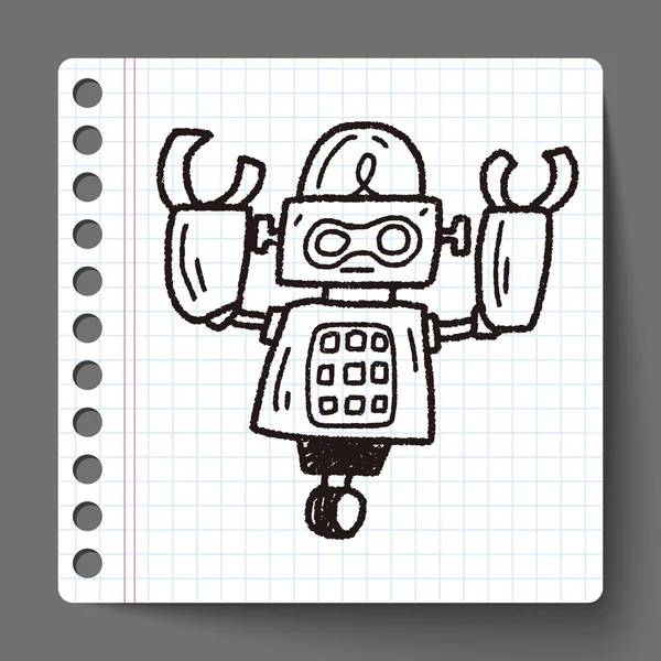 涂鸦机器人 — 图库矢量图片