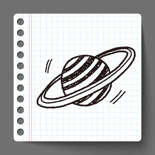 Planète Doodle — Image vectorielle