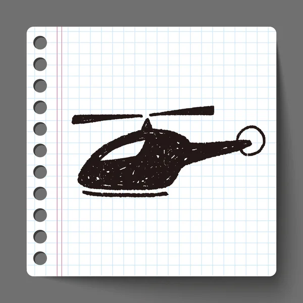 Helicóptero de Doodle — Archivo Imágenes Vectoriales
