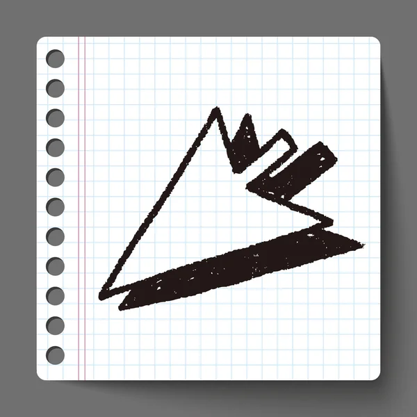 Doodle Arrow — Stock Vector