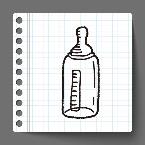 Doodle Feeding bottle — Stock Vector