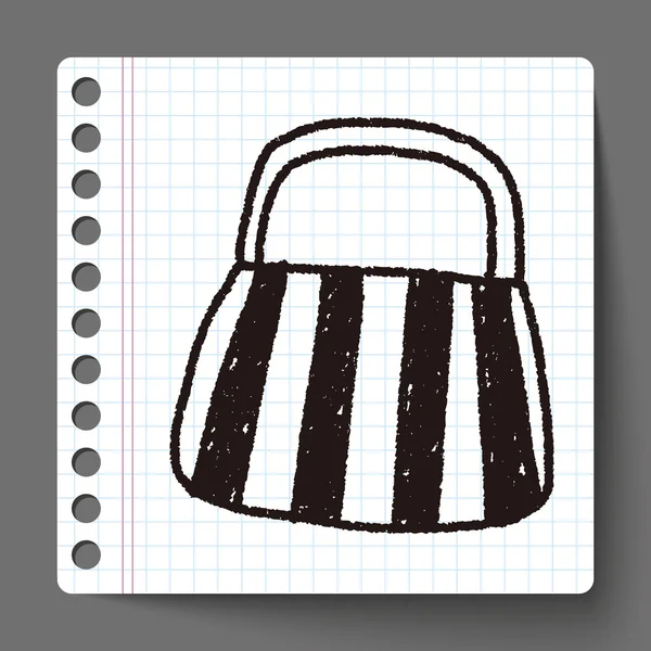 Doodle τσάντα — Διανυσματικό Αρχείο