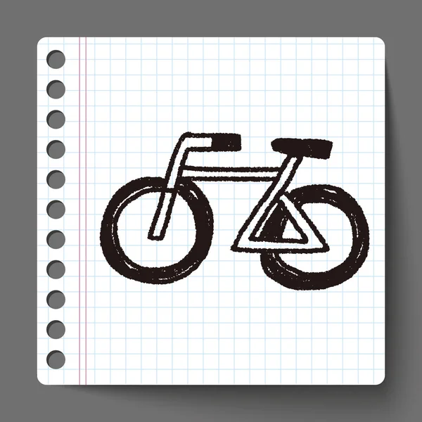 Doodle велосипеда — стоковий вектор